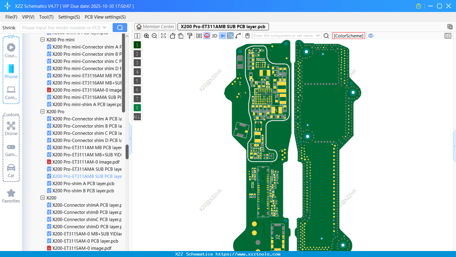VIVO X200 Pro-ET311AMB SUB PCB Layer